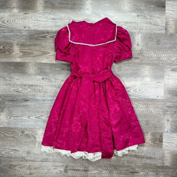 Vintage Jessica McClintock  Gunne Sax  Magenta Pink Girls Dress Size 12 New - Picture 2 of 12